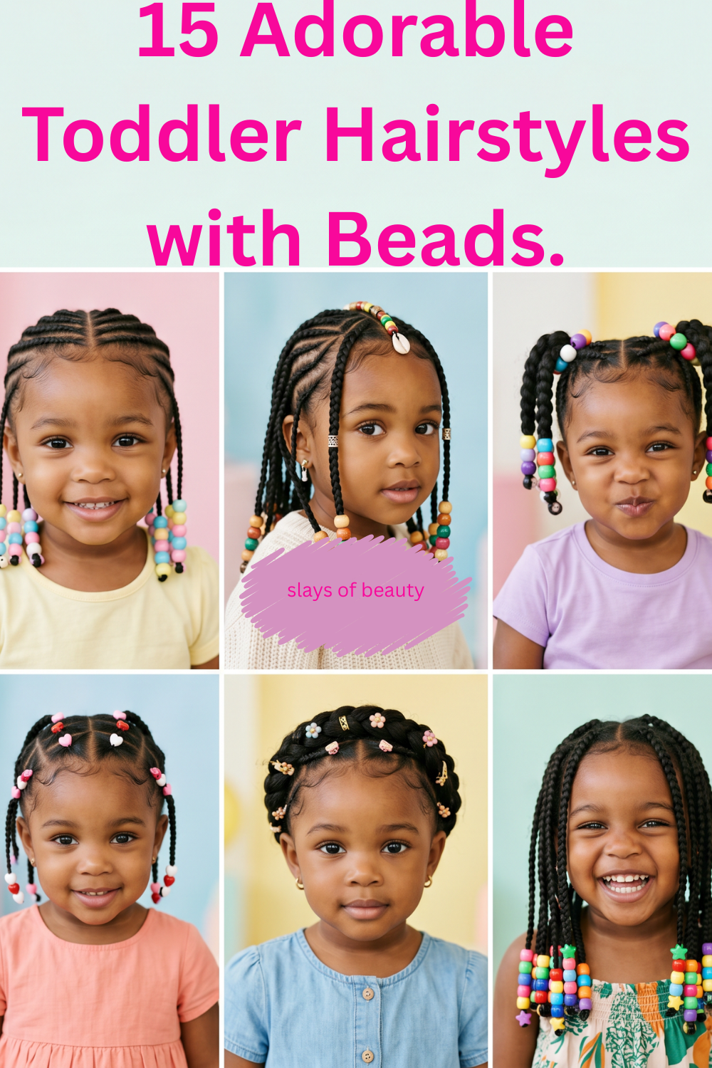 15 Adorable Toddler Hairstyles with Beads.
