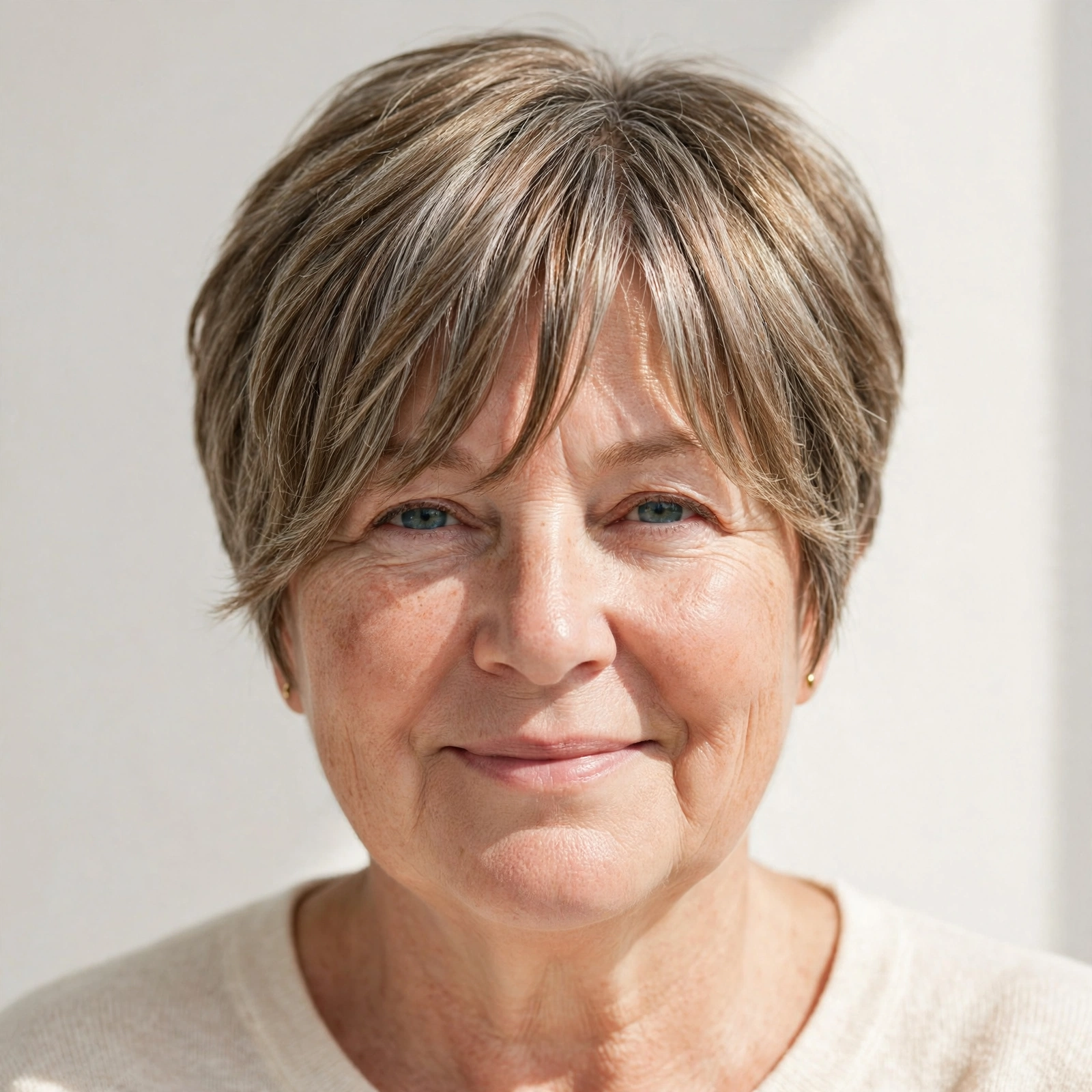 The 18 Most Flattering Short Haircuts for Round Faces Over 50.