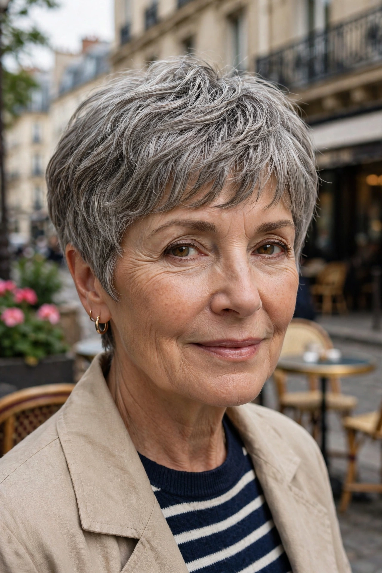 17 Modern Cuts for Women Over 60:The Ageless Pixie.
