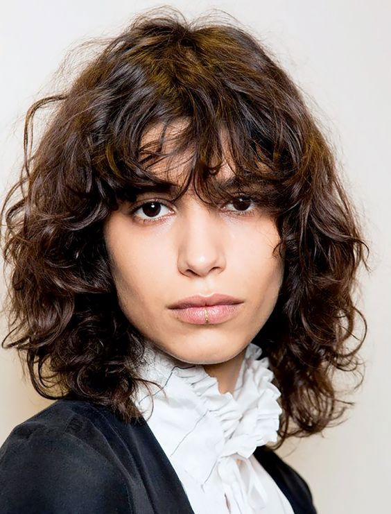 Modern Shag Haircuts with Bangs for Every Face :Rock the Retro.