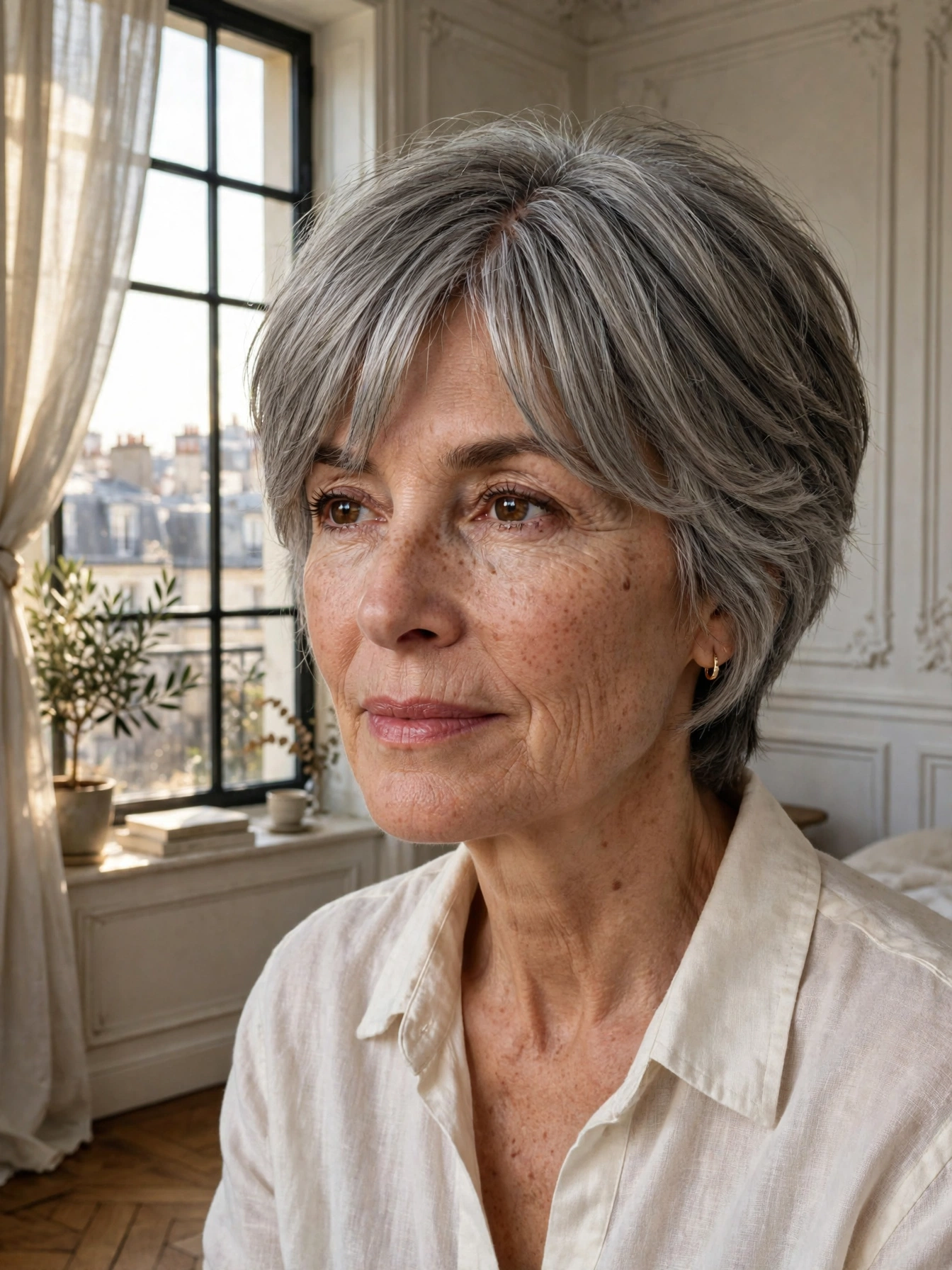 Short Hairstyles for Women Over 60 with Thin Hair.