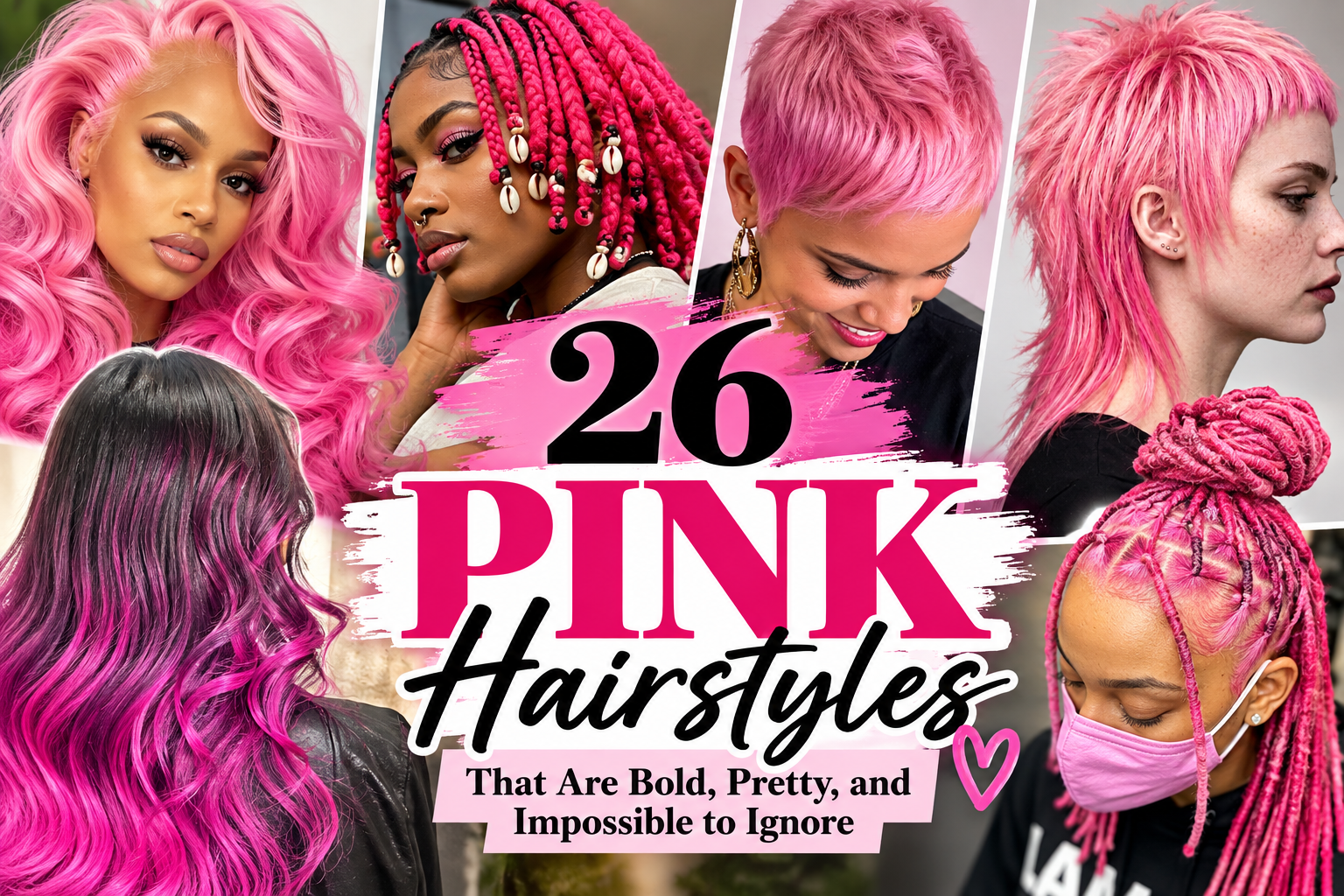 26 Pink Hair Colour Ideas.